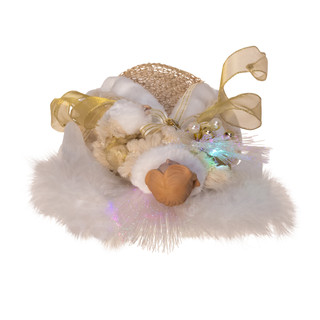 Thumbnail 6: Kurt Adler 12 in. Fiber Optic LED Angel Tree Topper 
