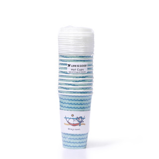 Thumbnail 1: Life is Good 12 Pk 16 oz Christmas Hot Cups w/ Sleeves and Lids  
