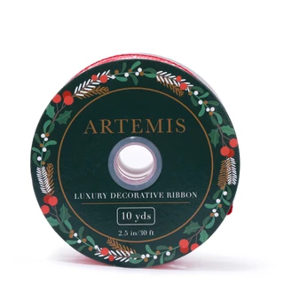 Thumbnail 1: Artemis 10 Yds Luxury Decorative Holiday Wire Ribbon  