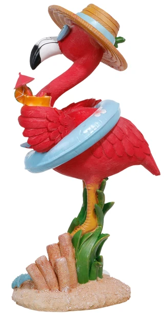 Thumbnail 2: Magical Season 16 In Polyresin Coastal Flamingo Figurine  
