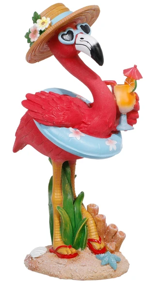 Thumbnail 1: Magical Season 16 In Polyresin Coastal Flamingo Figurine  