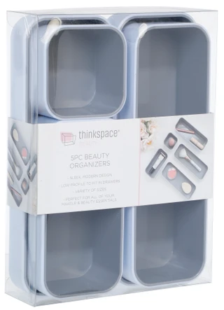 Thumbnail 1: Think Space 5 Pc Beauty Organizer Set 