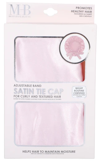 Thumbnail 1: MUST HAVE BEAUTY Satin Tie Cap  