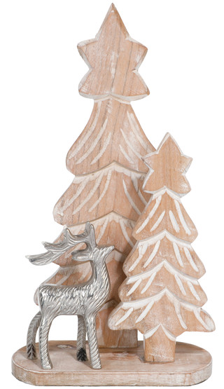 Thumbnail 1: Magical Season 18 in Wooden Christmas Trees & Reindeer Accent 