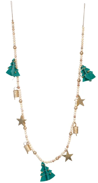 Thumbnail 1: Magical Season 64 in Christmas Tree, Stars, & Bells Garland Decor 