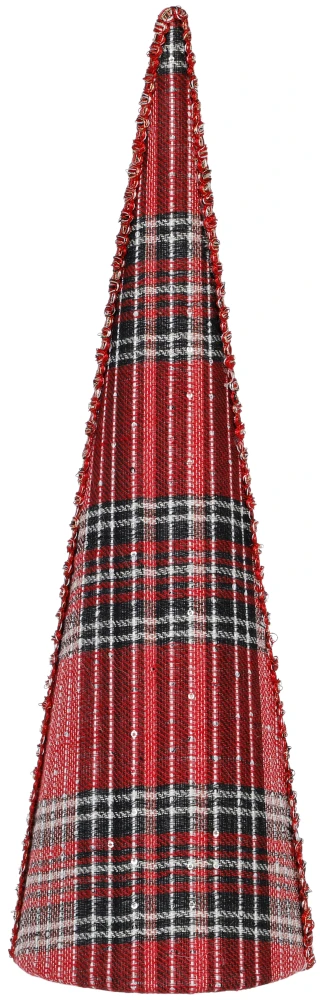 Thumbnail 1: Magical Season 18.5 in Plaid Cone Christmas Tree Accent 