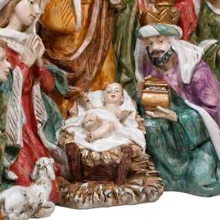 Thumbnail 2: Magical Season 16.5 In Polyresin Christmas Nativity Scene Decor  