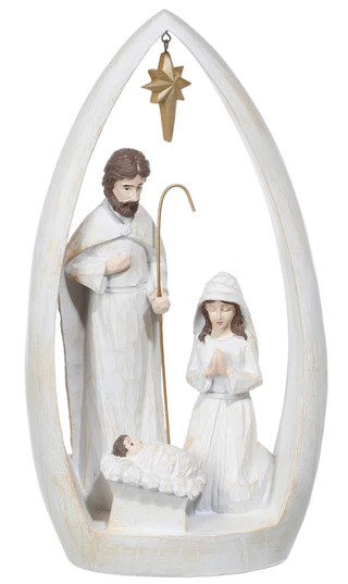 Thumbnail 1: Magical Season 8x4x14 Holy Family Christmas Figurine  