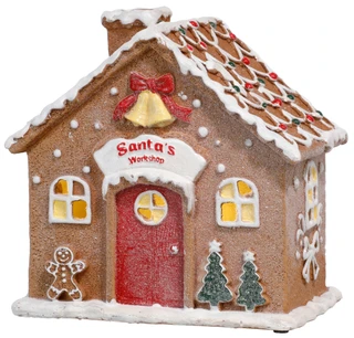 Thumbnail 2: Magical Season 6 in LED Christmas Gingerbread House Accent 