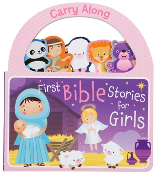 Thumbnail 1: Page Publications First Bible Stories for Girls Carry Along Book 