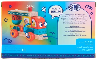 Thumbnail 2: CAMP. Wooden Pull-Along Fire Truck  