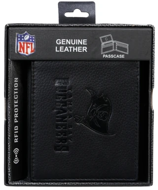 Thumbnail 1: NFL Genuine Leather RFID Debossed Tampa Bay Buccaneers Wallet 