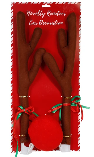 Thumbnail 1: ALEF Christmas Reindeer Car Decorations  