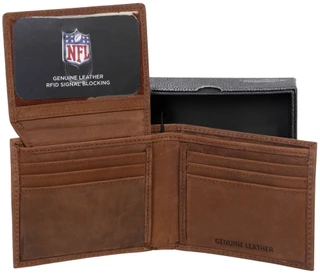 Thumbnail 2: NFL Tampa Bay Buccaneers Genuine Leather RFID Wallet 