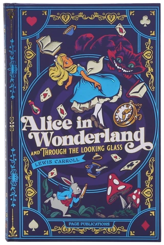 Thumbnail 1: Page Publications Alice In Wonderland Deluxe Hardcover Book 