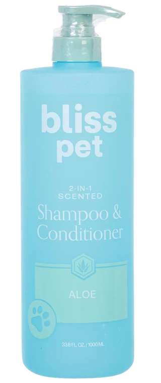 Thumbnail 1: Bliss Pet 33.8 oz 2-In-1 Aloe Pet Shampoo & Conditioner  