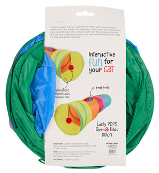 Thumbnail 2: MEOW & ROLL Pop-Open Play Tunnel Cat Toy 
