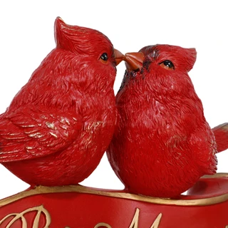 Thumbnail 2: Magical Season 9x5 Be Merry Red Bird Christmas Accent 