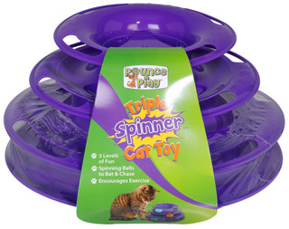 Thumbnail 1: Pounce & Play Triple Spinner Cat Toy 