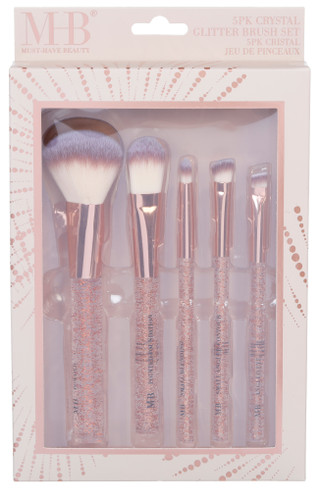 Thumbnail 1: MUST HAVE BEAUTY 5 Pk Crystal Glitter Brush Set 