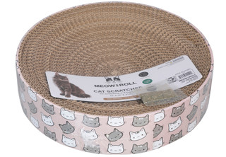 Thumbnail 1: Meow N Roll Scratching & Lounging Cat Scratcher  