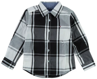 Thumbnail 1: Tommy Hilfiger Little Boy's Oversized Plaid Woven Button-Down Shirt  