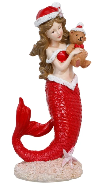 Thumbnail 1: Magical Season 12 In Polyresin Christmas Santa Mermaid Figurine  