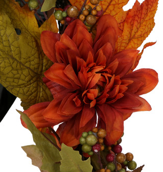 Thumbnail 2: Supreme Silk 60 in Dahlia Pumpkin Garland  