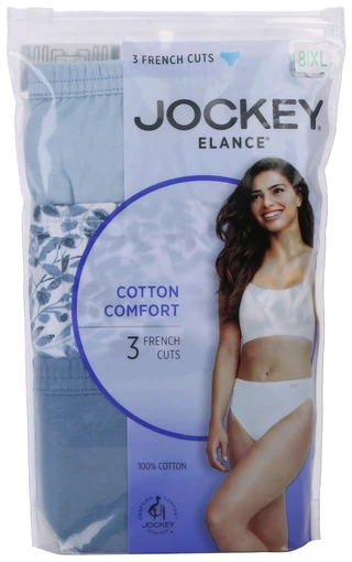 Thumbnail 1: Jockey 3 Pk Women's Elance Cotton French Cut Brief Panties 