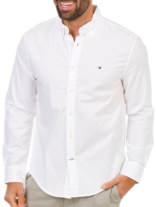 Thumbnail 1: Tommy Hilfiger Men's Long Sleeve Stretch Core Oxford Button Down Shirt 