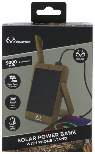 Thumbnail 1: Realtree Solar Power Bank with Phone Stand  