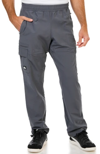 Thumbnail 1: Quiksilver Men's Cargo Tech Bungee Ankle Pull On Drawstring Pants  