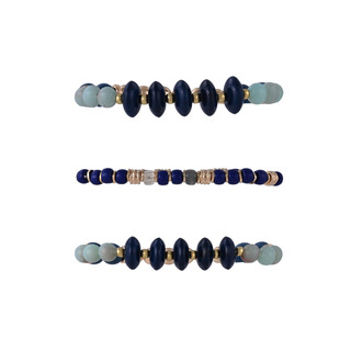 Thumbnail 2: RACHEL ROY 3 Pr Stone Beads Stretch Bracelet Set 
