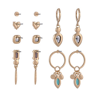 Thumbnail 2: BADGLEY MISCHKA 6 Pr Stud and Drop Earring Set 