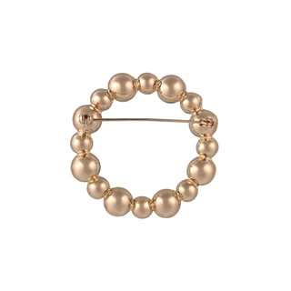Thumbnail 2: BADGLEY MISCHKA Gold and Pearl Circle Pin 