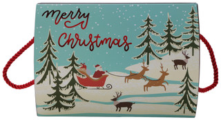 Thumbnail 2: Mosaic  10 in Merry Christmas Decoration Gift Box  