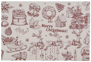 Thumbnail 2: Mosaic  8.5x10.5x4 Merry Christmas Gift Wrap Storage Box  
