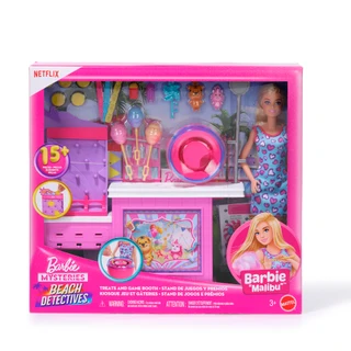 Thumbnail 1: Barbie Mysteries Beach Detectives Doll Playset 