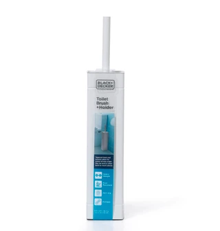 Thumbnail 1: Black & Decker 2.9x2.9x16.5 Heavy Duty Toilet Brush + Holder 
