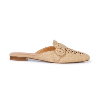 Thumbnail 2: NINE WEST Women's Rafia Loafer Mules 