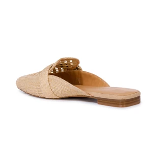 Thumbnail 3: NINE WEST Women's Rafia Loafer Mules 
