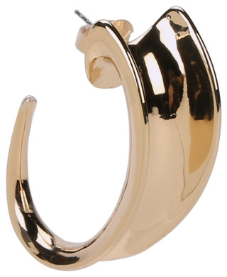 Thumbnail 2: ROBERT LEE MORRIS Women's Sculpted Large Hoop Earrings  