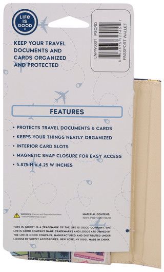 Thumbnail 2: Life is Good 6x4 In Passport Travel Document Wallet Organizer   