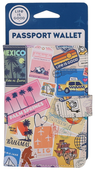 Thumbnail 1: Life is Good 6x4 In Passport Travel Document Wallet Organizer   