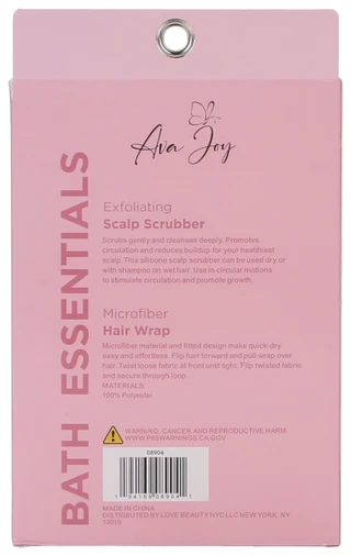 Thumbnail 2: AVA JOY 2 Pc Hair Turban & Scalp Massager 