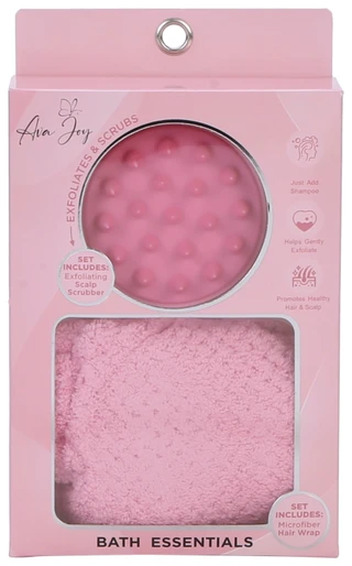 Thumbnail 1: AVA JOY 2 Pc Hair Turban & Scalp Massager 