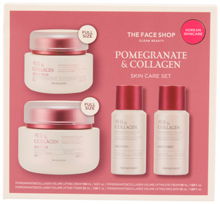 Thumbnail 1: THE FACE SHOP 4 Pc Pomegranate & Collagen Skincare Set 