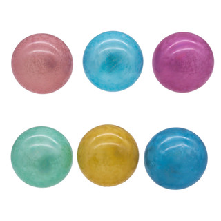 Thumbnail 2: Kurt Adler 6 Pc. Glass Multicolor Marbled Ball OrnamentmSet 