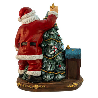 Thumbnail 3: Kurt Adler  100MM Musical Santa With Children & Tree Water Globe 