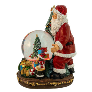 Thumbnail 4: Kurt Adler  100MM Musical Santa With Children & Tree Water Globe 